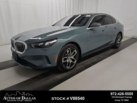 Green 2026 BMW 5 Series 530i xDrive SPORT LINE,NAV,CAM,SUNROOF,BLIND SPOT for sale in Irving, TX