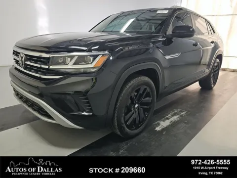 Black 2023 Volkswagen Atlas Cross Sport 3.6L V6 SE w/Technology CAM,PANO,HTD STS,BLND SPOT for sale in Irving, TX
