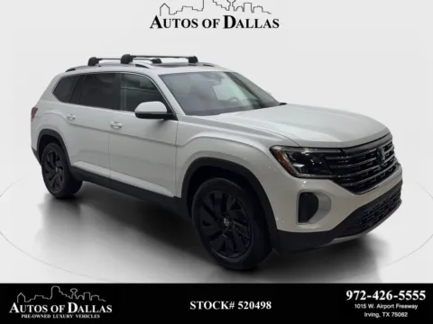 White 2024 Volkswagen Atlas 2.0T SEL NAV,CAM,PANO,HTD STS,BLIND SPOT,3RD ROW for sale in Irving, TX