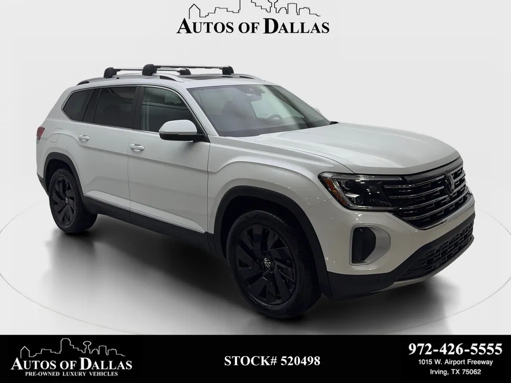 White 2024 Volkswagen Atlas 2.0T SEL NAV,CAM,PANO,HTD STS,BLIND SPOT,3RD ROW for sale in Irving, TX