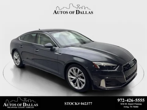 Gray 2023 Audi A5 Sportback Premium CAM,PANO,HTD STS,BLIND SPOT,18" WLS for sale in Irving, TX