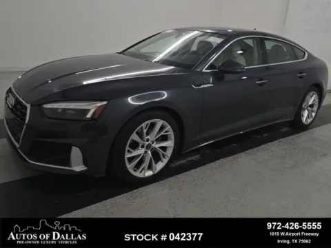 Gray 2023 Audi A5 Sportback Premium CAM,PANO,HTD STS,BLIND SPOT,18" WLS for sale in Irving, TX
