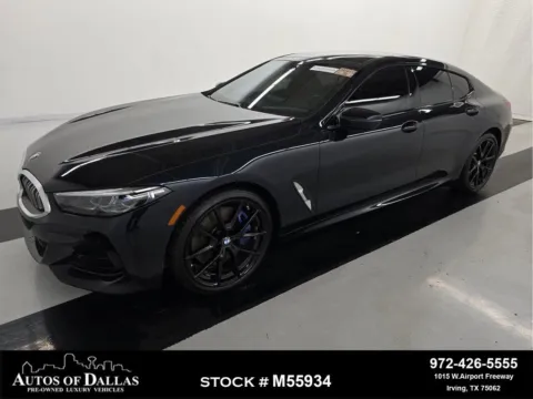 Black 2023 BMW 8 Series 840 M SPORT,NAV,CAM,PANO,HEADS UP,20" WLS for sale in Irving, TX