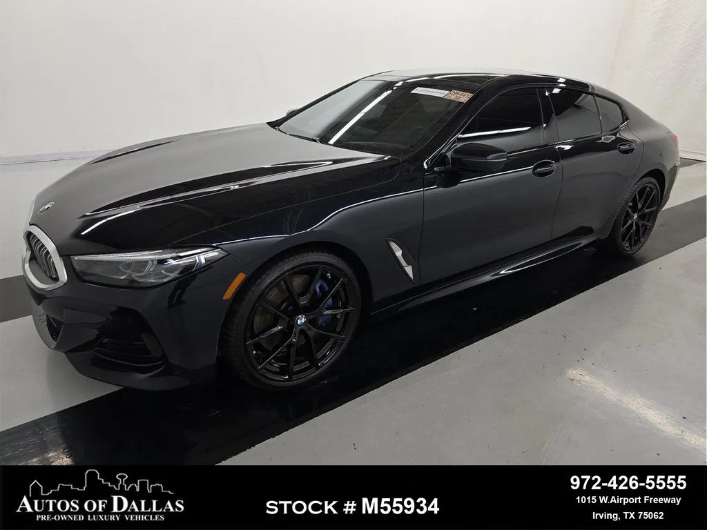 Black 2023 BMW 8 Series 840 M SPORT,NAV,CAM,PANO,HEADS UP,20" WLS for sale in Irving, TX