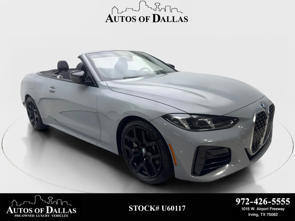 Gray 2025 BMW 4 Series 430i M SPORT,NAV,CAM,HTD STS,BLIND SPOT for sale in Irving, TX