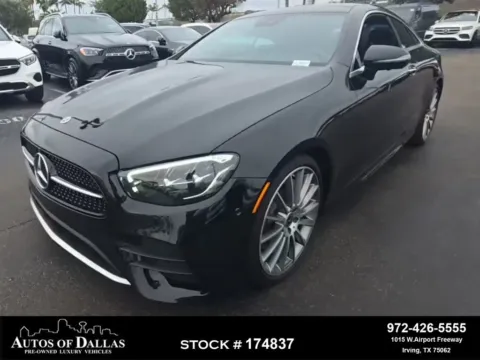 Black 2022 Mercedes-Benz E-Class E 450 Coupe AMG SPORT,NAV,CAM,PANO,20" WHLS for sale in Irving, TX