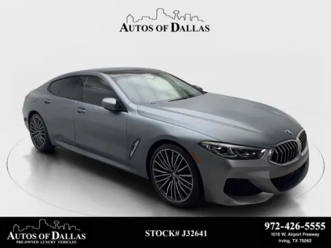 Gray 2022 BMW 8 Series 840 M SPORT,DRVR ASST,NAV,CAM,PANO,20" M WLS for sale in Irving, TX