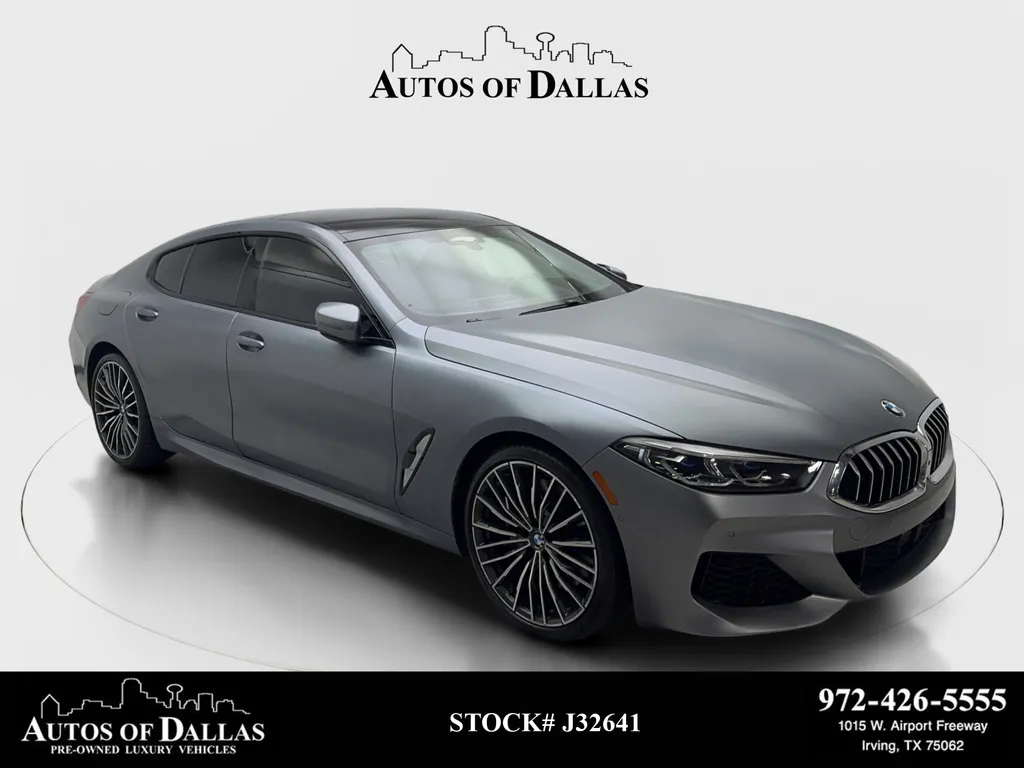 Gray 2022 BMW 8 Series 840 M SPORT,DRVR ASST,NAV,CAM,PANO,20" M WLS for sale in Irving, TX