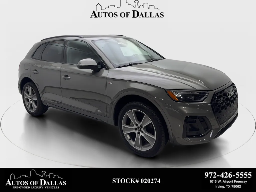 White 2025 Audi Q5 45 S line Premium CAM,PANO,HTD STS,BLIND SPOT,20" for sale in Irving, TX