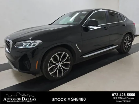 Black 2023 BMW X4 xDrive30i X LINE,NAV,CAM,PANO,HTD STS,BLIND SPOT for sale in Irving, TX
