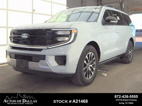 Silver 2025 Ford Expedition Platinum NAV,CAM,PANO,CLMT STS,BLIND SPOT,3RD ROW for sale in Irving, TX