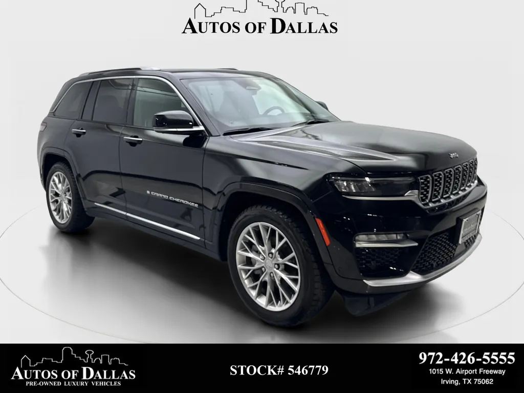 Black 2023 Jeep Grand Cherokee Summit NAV,CAM,PANO,HTD STS,BLIND SPOT for sale in Irving, TX