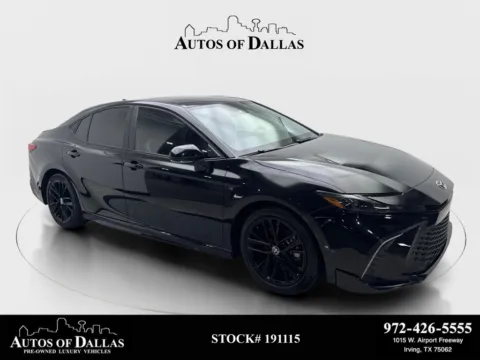 Black 2025 Toyota Camry SE NAV,CAM,SUNROOF,HTD STS,18" WLS for sale in Irving, TX