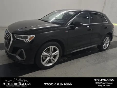 Black 2023 Audi Q3 Premium CAM,PANO,HTD STS,18" WLS for sale in Irving, TX