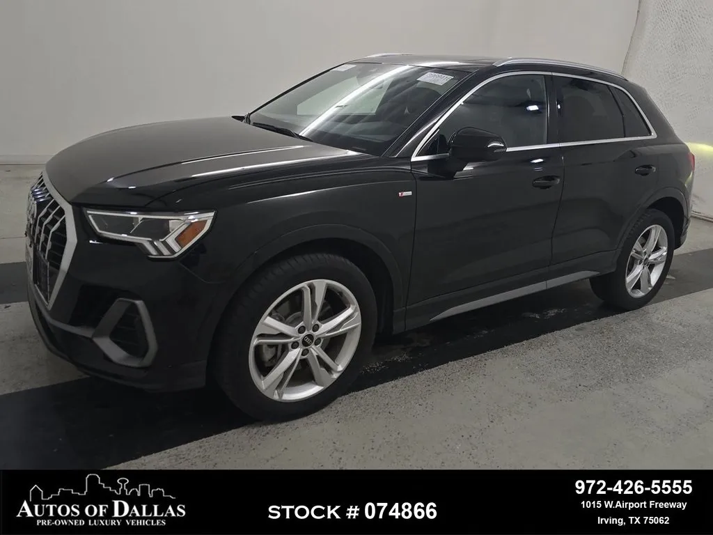 Black 2023 Audi Q3 Premium CAM,PANO,HTD STS,18" WLS for sale in Irving, TX