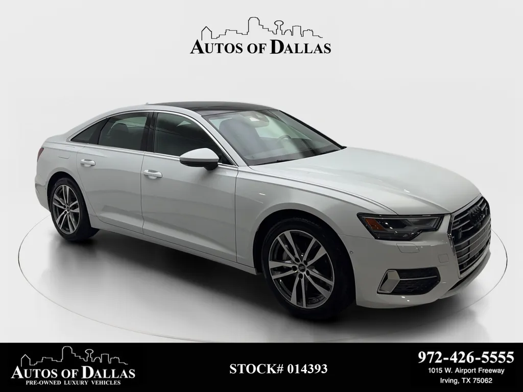 White 2023 Audi A6 45 Premium Plus NAV,CAM,SUNROOF,HTD STS,BIND SPOT for sale in Irving, TX