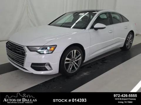 White 2023 Audi A6 45 Premium Plus NAV,CAM,SUNROOF,HTD STS,BIND SPOT for sale in Irving, TX