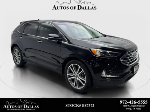 Black 2019 Ford Edge Titanium for sale in Irving, TX
