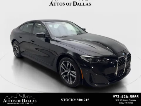 Black 2022 BMW 4 Series 430i Gran Coupe SPORT LINE,NAV,CAM,SUNROOF,BLIND S for sale in Irving, TX