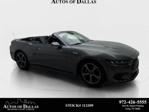 Gray 2024 Ford Mustang EcoBoost Premium CAM,CLMT STS,BLIND SPOT,18" WLS for sale in Irving, TX