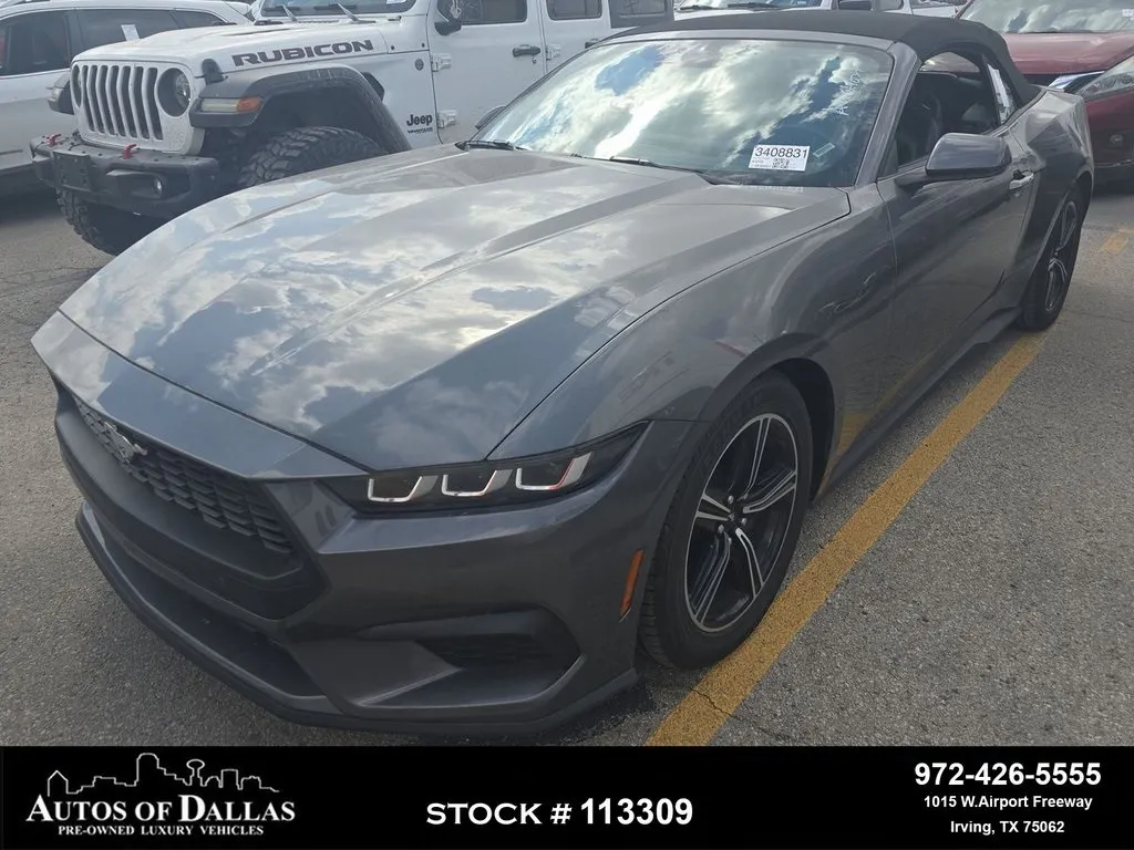 2024 Ford Mustang EcoBoost Premium CAM,CLMT STS,BLIND SPOT,18" WLS