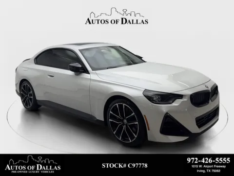 White 2023 BMW 2 Series M240i NAV,CAM,SUNROOF,HTD STS,BLIND SPOT for sale in Irving, TX