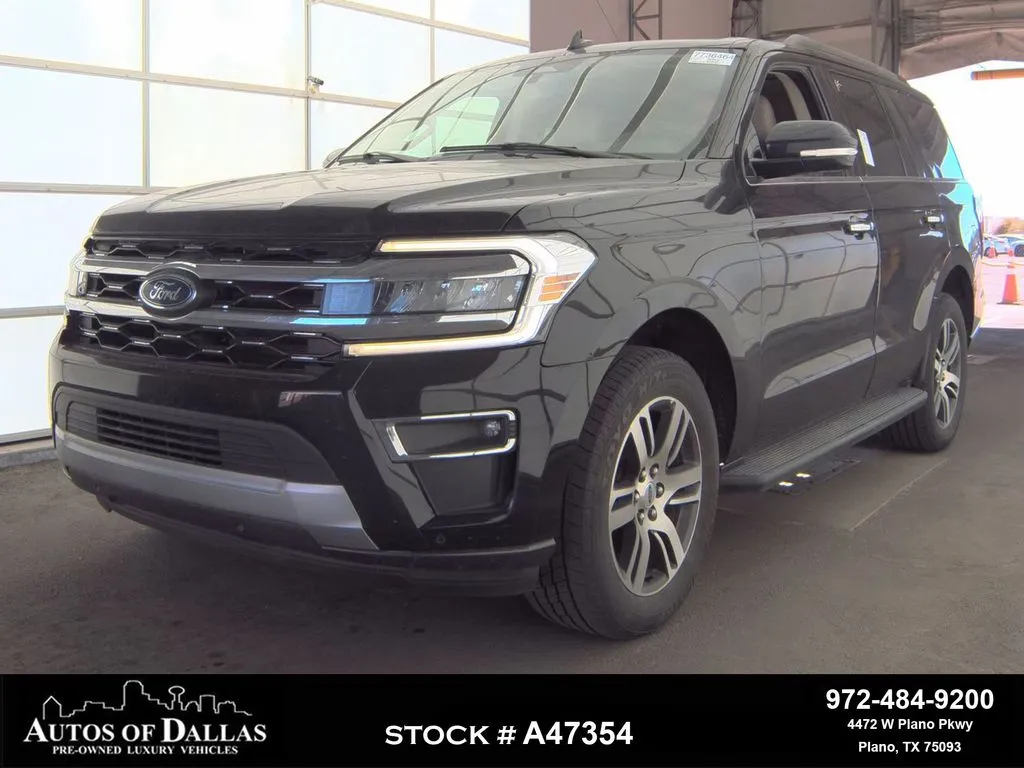 Black 2024 Ford Expedition Limited NAV,CAM,PANO,CLMT STS,BLIND SPOT,3RD ROW for sale in Irving, TX