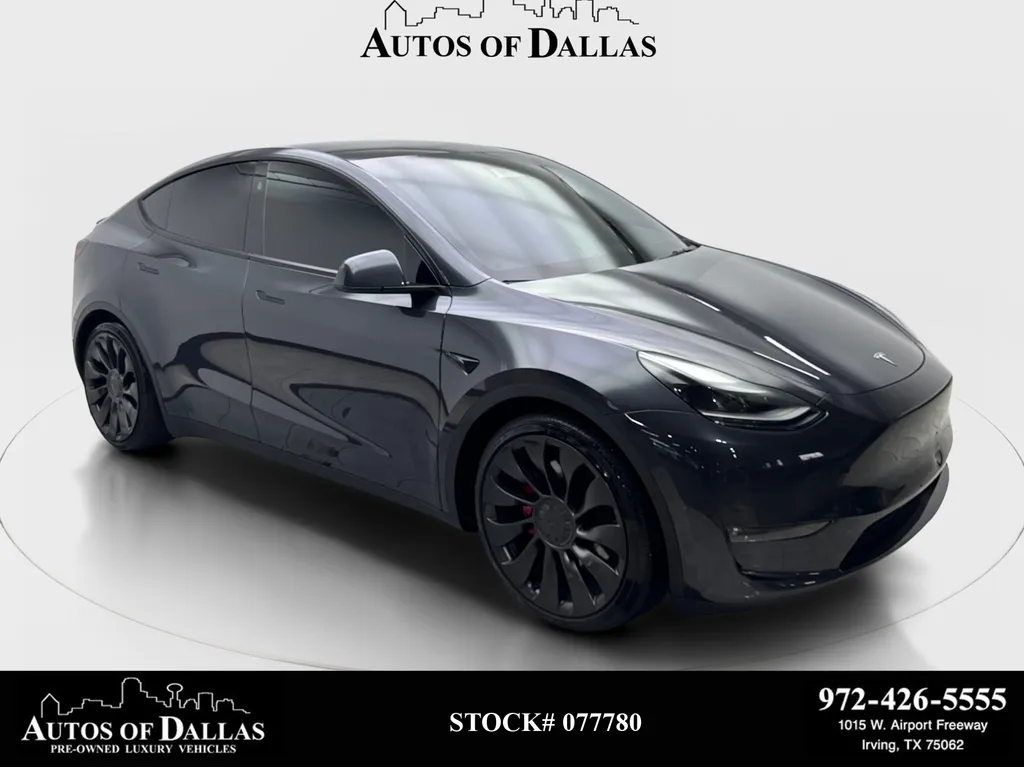 Gray 2024 Tesla Model Y Performance NAV,CAM,PANO,HTD STS,21" WLS for sale in Irving, TX