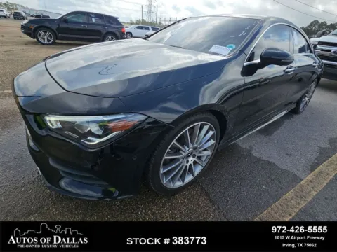 Black 2023 Mercedes-Benz CLA 250 AMG SPORT,NAV,CA,PANO,HTD STS,BLIND SPOT for sale in Irving, TX