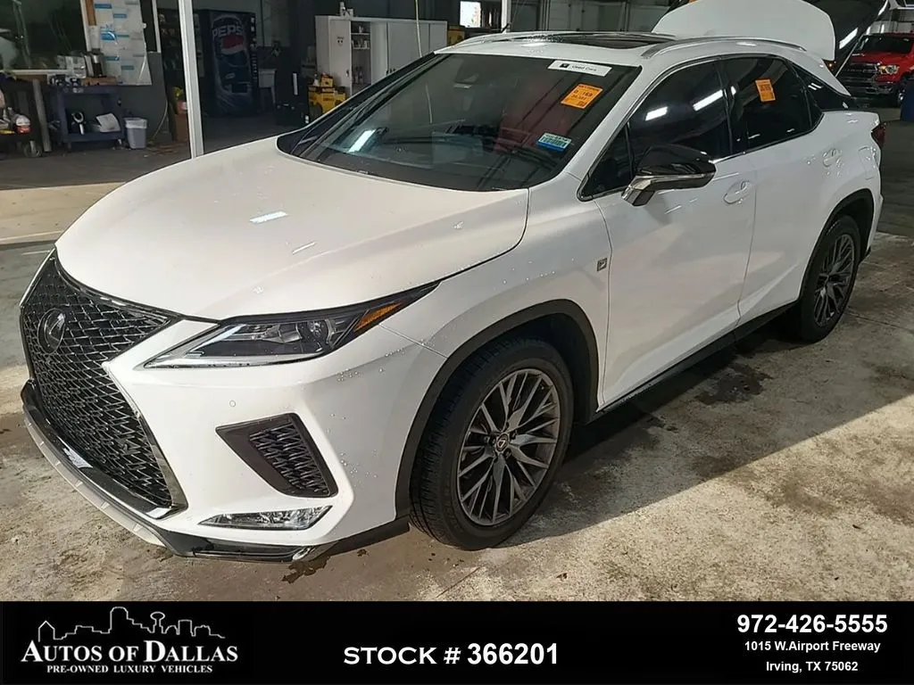 White 2022 Lexus RX 350 F Sport Handling NAV,CAM,SUNROOR,CLMT STS,BLIN for sale in Irving, TX