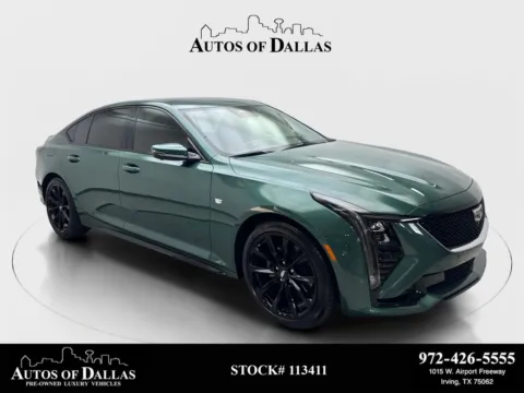 Green 2025 Cadillac CT5 Sport NAV,CAM,SUNROOF,HTD STS,BLIND SPOT for sale in Irving, TX