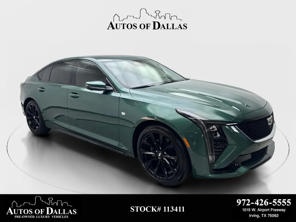 Green 2025 Cadillac CT5 Sport NAV,CAM,SUNROOF,HTD STS,BLIND SPOT for sale in Irving, TX