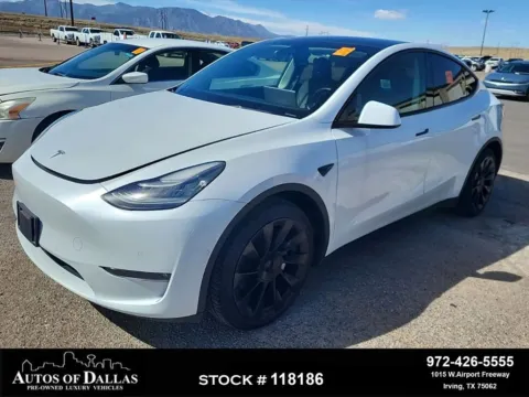 White 2021 Tesla Model Y Long Range for sale in Irving, TX
