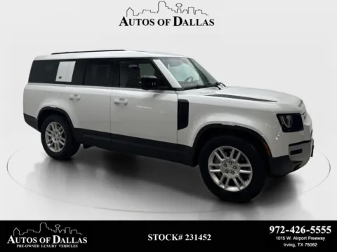 Gray 2023 Land Rover Defender 130 S NAV,CAM,PANO,HTD STS,BLIND SPOT,3RD ROW for sale in Irving, TX