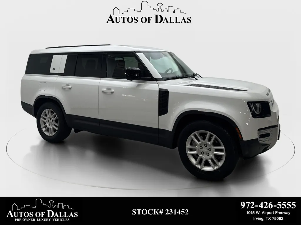 Gray 2023 Land Rover Defender 130 S NAV,CAM,PANO,HTD STS,BLIND SPOT,3RD ROW for sale in Irving, TX
