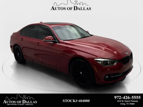 Red 2016 BMW 3 Series 328i for sale in Irving, TX