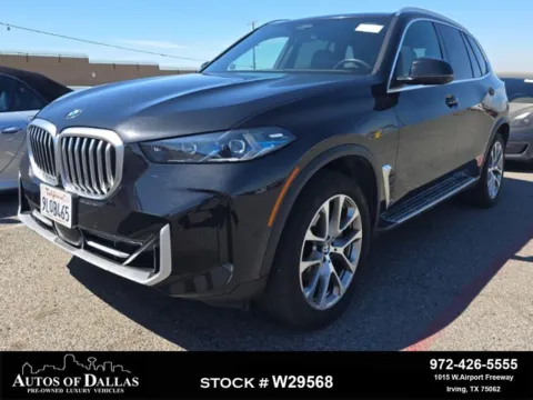 Black 2025 BMW X5 sDrive40i X LINE,NAV,CAM,PANO,CLMT STS,HEADS UP for sale in Irving, TX