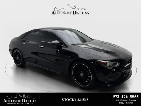 Black 2023 Mercedes-Benz CLA 250 AMG NIGHT PKG,NAV,CAM,PANO,19" WLS for sale in Irving, TX