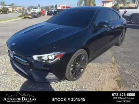 Black 2023 Mercedes-Benz CLA 250 AMG NIGHT PKG,NAV,CAM,PANO,19" WLS for sale in Irving, TX