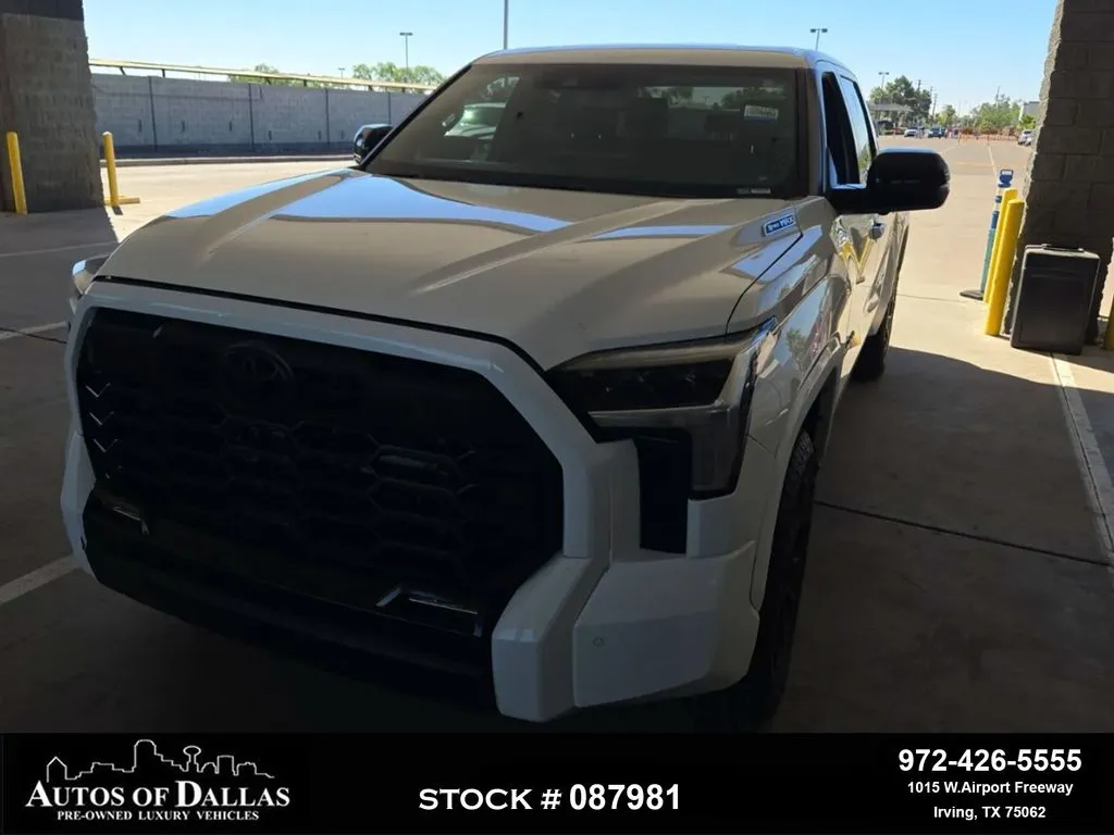 White 2025 Toyota Tundra Hybrid Limited for sale in Irving, TX