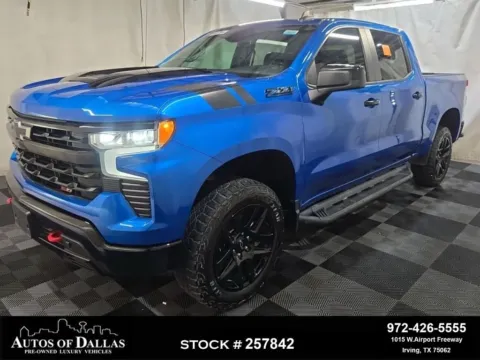 Blue 2023 Chevrolet Silverado 1500 LT Trail Boss for sale in Irving, TX