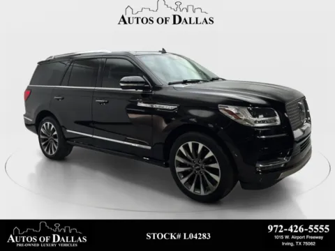 Black 2020 Lincoln Navigator Reserve NAV,CAM,PANO,CLMT STS,BLIND SPOT,3RD ROW for sale in Irving, TX