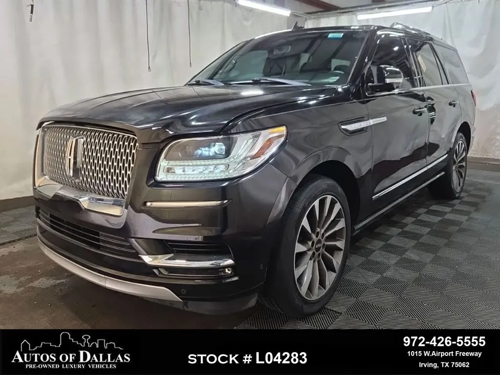 Black 2020 Lincoln Navigator Reserve NAV,CAM,PANO,CLMT STS,BLIND SPOT,3RD ROW for sale in Irving, TX