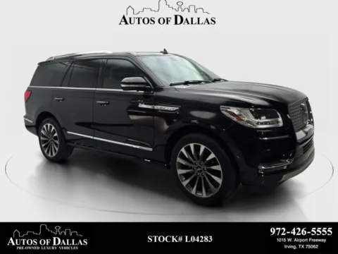 Black 2020 Lincoln Navigator Reserve NAV,CAM,PANO,CLMT STS,BLIND SPOT,3RD ROW for sale in Irving, TX