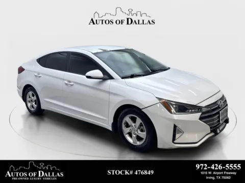 White 2019 Hyundai Elantra SE for sale in Irving, TX