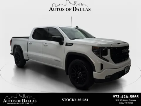 White 2025 GMC Sierra 1500 Elevation NAV,CAM,HTD STS,LANE ASST,20" WLS for sale in Irving, TX