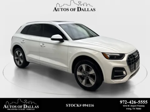 White 2023 Audi Q5 40 Premium CAM,PANO,HTD STS,BLIND SPOT,19" WLS for sale in Irving, TX