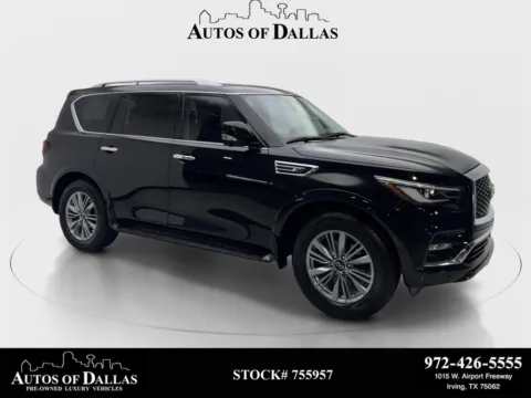 Black 2023 INFINITI QX80 LUXE for sale in Irving, TX