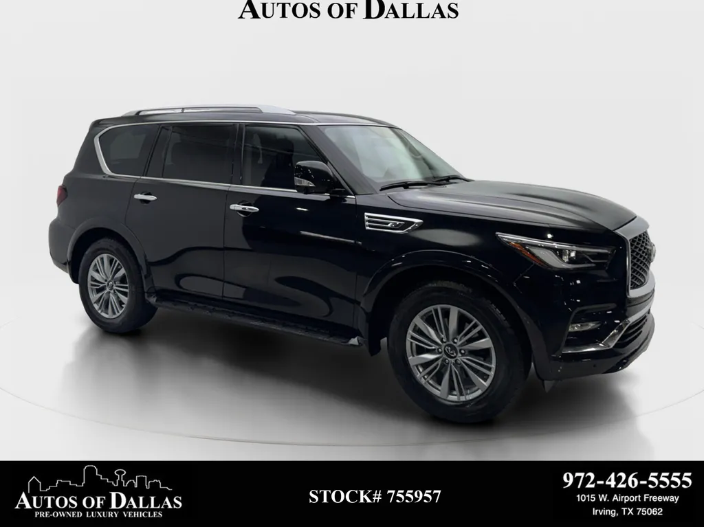 Black 2023 INFINITI QX80 LUXE for sale in Irving, TX
