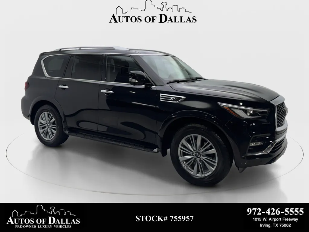 Black 2023 INFINITI QX80 LUXE for sale in Irving, TX